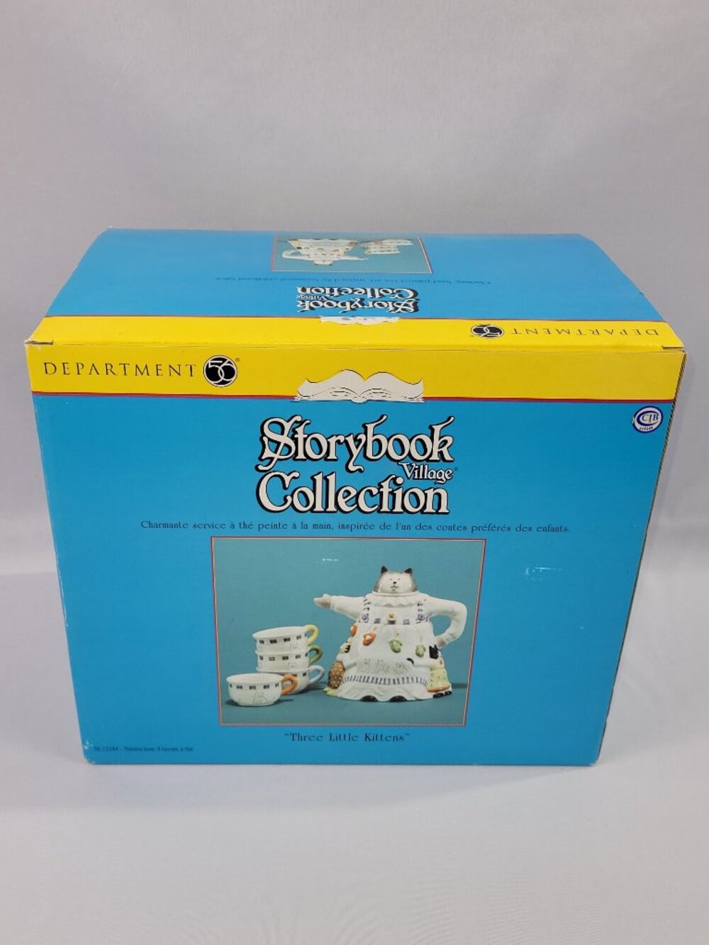 Department 56 Storybook Collection Tea Pot Cup Set Three Little Kittens